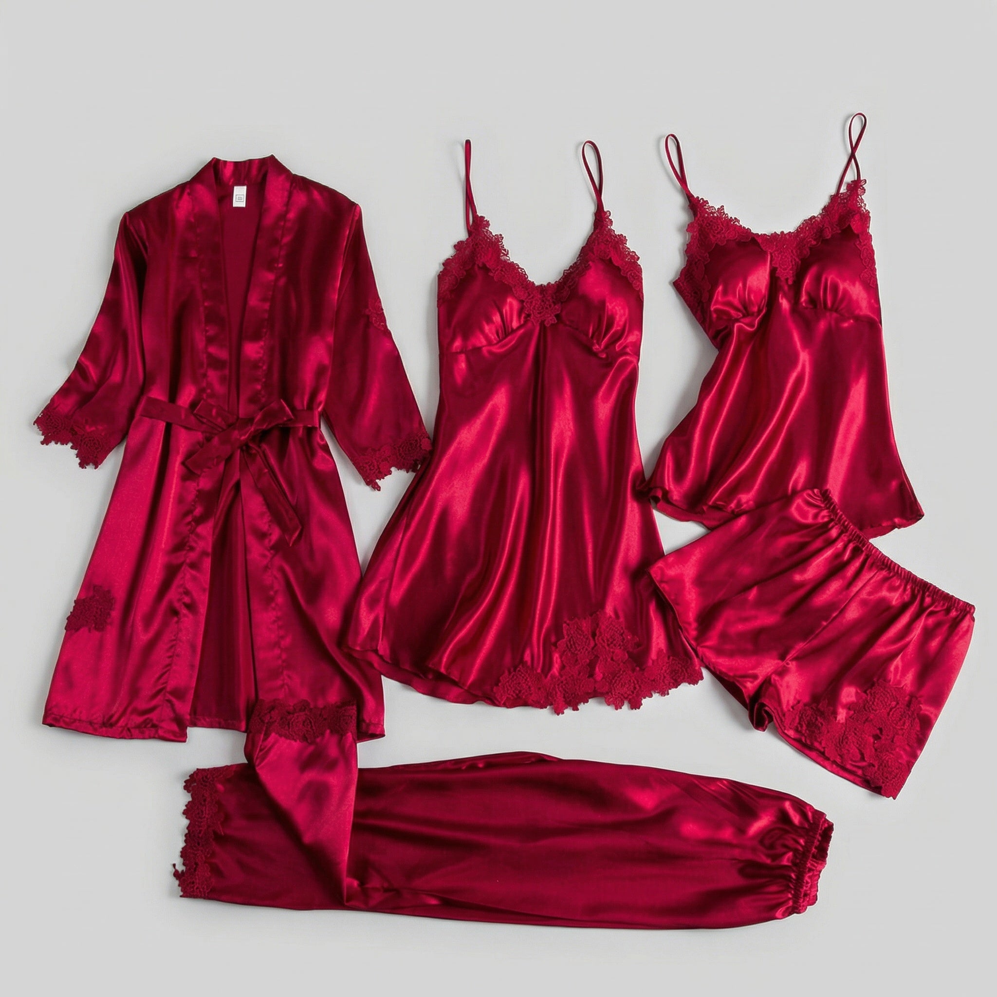 Sorelle | Fünfteiliges Loungewear-Set in eleganter Ausführung