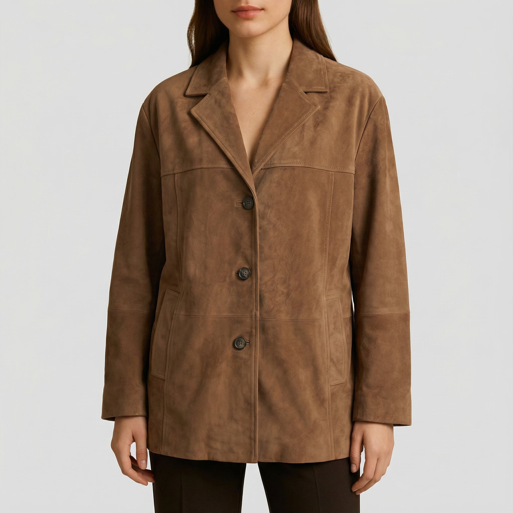 Hannah | Klassische Braune Jacke